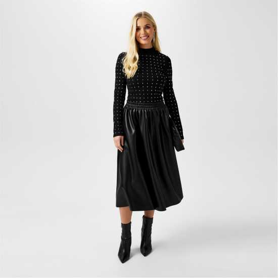 Дамски тениски и фланелки Biba Горнище С Дълъг Ръкав Ribbed Long Sleeve Top Черно Biba Горнище С Дълъг Ръкав Ribbed Long Sleeve Top Черно Дамски тениски и фланелки