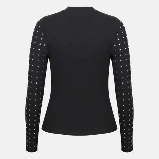 Дамски тениски и фланелки Biba Горнище С Дълъг Ръкав Ribbed Long Sleeve Top Black Biba Горнище С Дълъг Ръкав Ribbed Long Sleeve Top Black Дамски тениски и фланелки