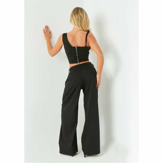 Missy Empire Asymmetric Cowl Neck Top Womens Черно Дамски тениски и фланелки