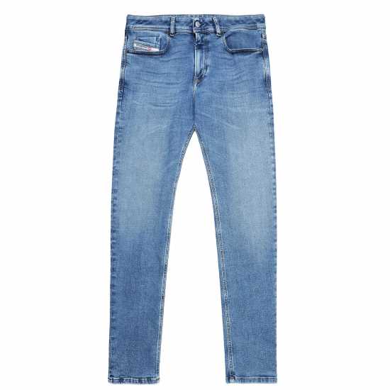 Diesel Вталени Дънки Sleenker Skinny Jeans Blue 01 - 