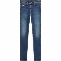 Diesel Вталени Дънки Sleenker Skinny Jeans Mid Blue 01 