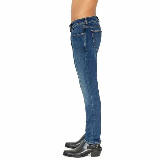 Diesel Вталени Дънки Sleenker Skinny Jeans Mid Blue 01 