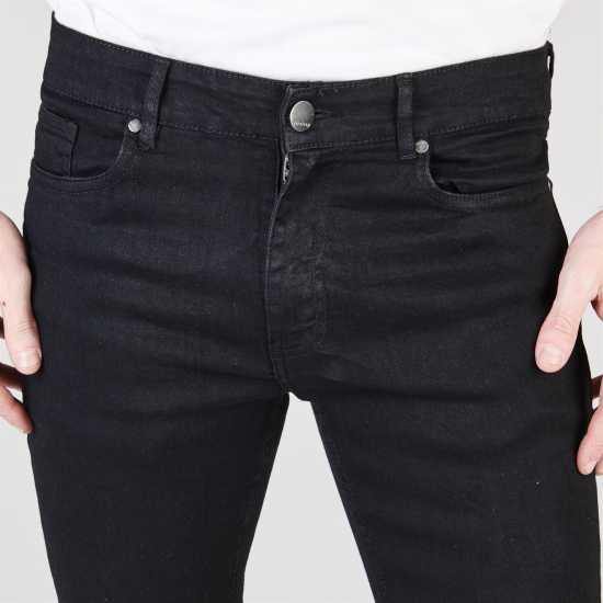 Firetrap Вталени Дънки Super Skinny Jeans Черно 2 Мъжки дънки