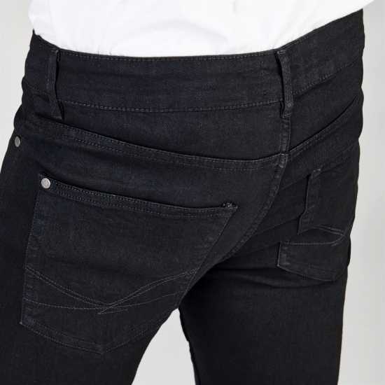 Firetrap Вталени Дънки Super Skinny Jeans Черно 2 Мъжки дънки