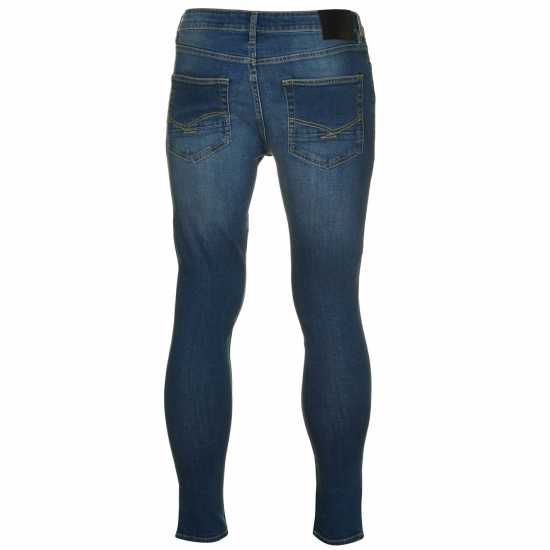 Firetrap Вталени Дънки Super Skinny Jeans Mid Wash 2 Мъжки дънки