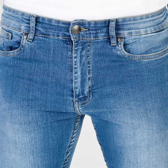 Firetrap Вталени Дънки Super Skinny Jeans Mid Wash 2 - Мъжки дънки