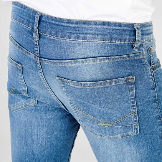 Firetrap Вталени Дънки Super Skinny Jeans Mid Wash 2 Мъжки дънки