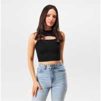 Jack Wills Ponte Cut Out Vsest  Дамски тениски и фланелки