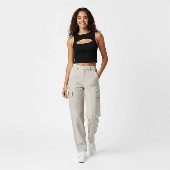 Jack Wills Women's Ponte Cut-Out Racerback Vest  