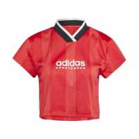 Adidas Tiro Colorblock Crop T-Shirt Womens  Дамски тениски и фланелки