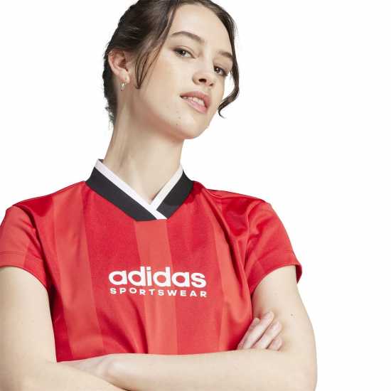 Дамски тениски и фланелки Adidas Tiro Colorblock Crop T-Shirt Womens Adidas Tiro Colorblock Crop T-Shirt Womens Дамски тениски и фланелки