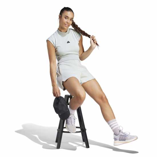 Дамски тениски и фланелки Adidas Z.n.e Short Sleeve High Neck T-Shirt Womens Adidas Z.n.e Short Sleeve High Neck T-Shirt Womens Дамски тениски и фланелки