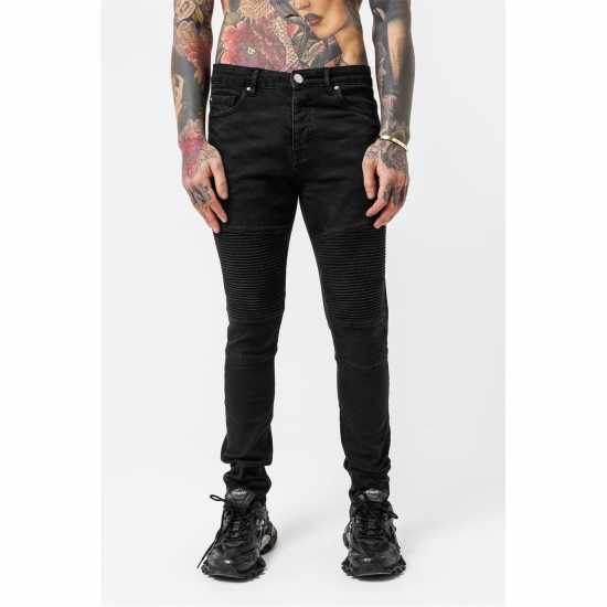 Good For Nothing Biker Jean Black  Мъжки дънки