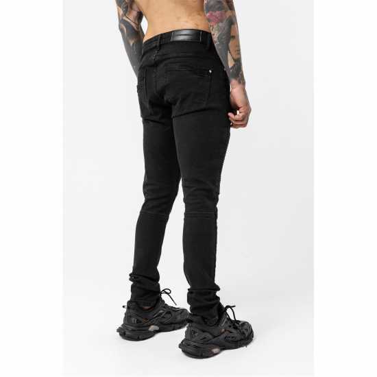 Good For Nothing Biker Jean Black  Мъжки дънки