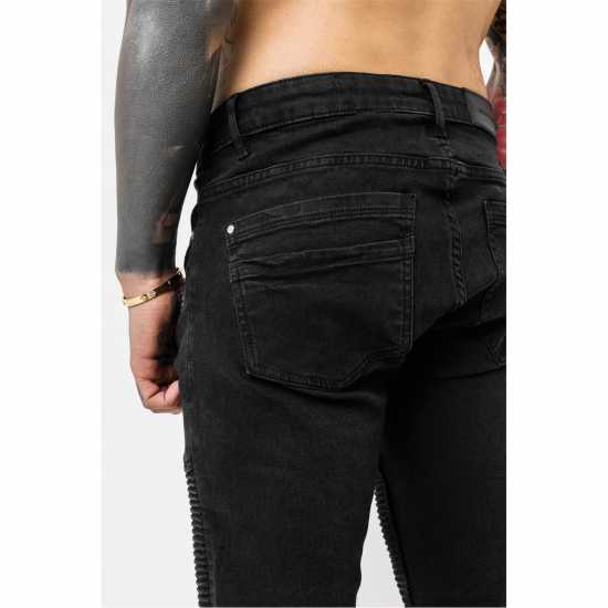 Good For Nothing Biker Jean Black  Мъжки дънки