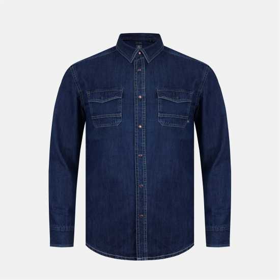 Firetrap Дънкова Риза Men's Long Sleeve Denim Shirt Firetrap Дънкова Риза Men's Long Sleeve Denim Shirt