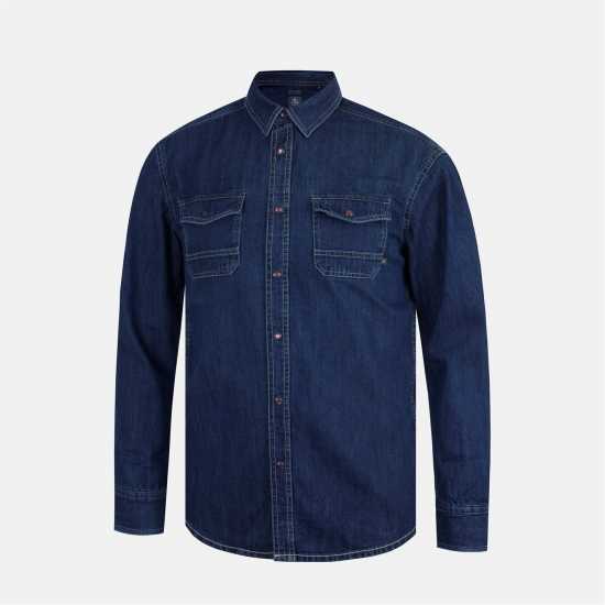 Firetrap Дънкова Риза Men's Long Sleeve Denim Shirt Firetrap Дънкова Риза Men's Long Sleeve Denim Shirt