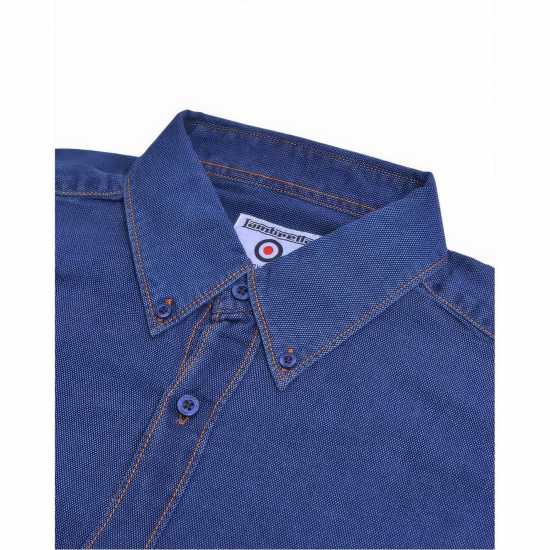 Мъжки ризи Lambretta Дънкова Риза Denim Shirt Морска синьо Lambretta Дънкова Риза Denim Shirt Морска синьо Мъжки ризи
