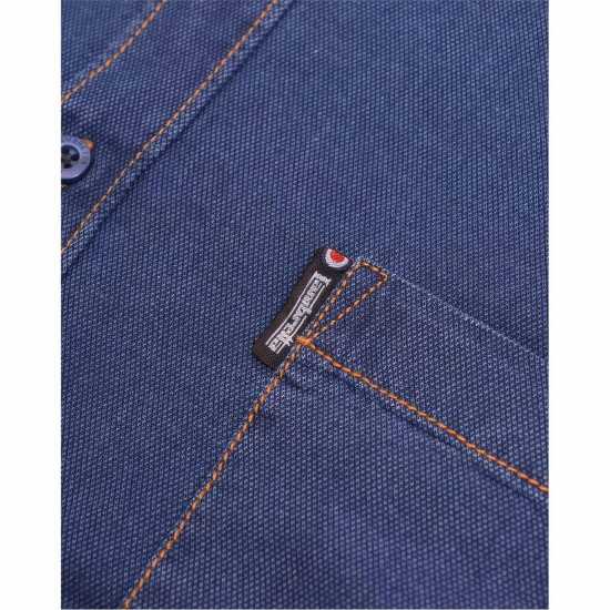 Мъжки ризи Lambretta Дънкова Риза Denim Shirt Морска синьо Lambretta Дънкова Риза Denim Shirt Морска синьо Мъжки ризи