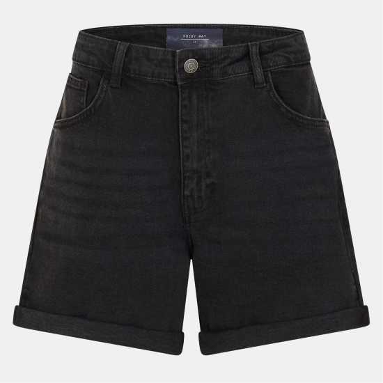 Noisy May Дънкови Къси Панталони Heavyweight Denim Shorts Черно 