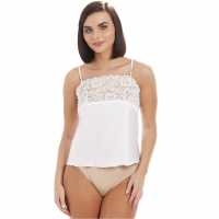 Camille Luxury Lace Trim Camisole  Дамски тениски и фланелки