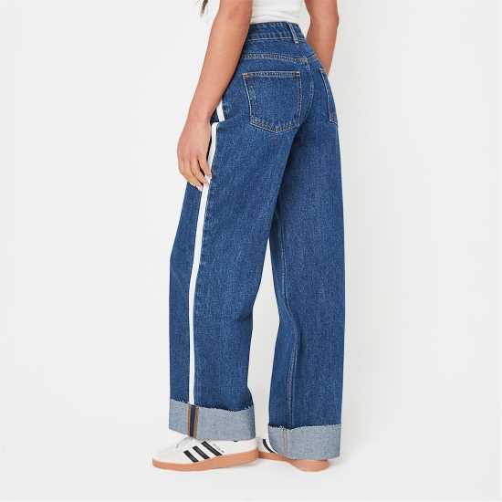 Дамски дънки I Saw It First Side Stripe Turn Up Jean I Saw It First Side Stripe Turn Up Jean Дамски дънки