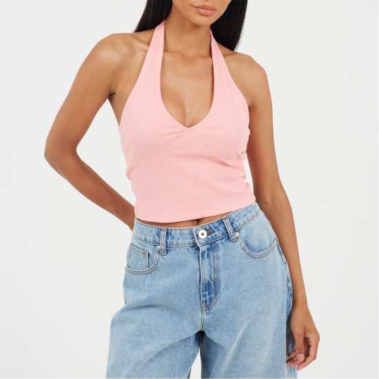Brave Soul Cropped Top Ld99 Pink/Purple Brave Soul Cropped Top Ld99 Pink/Purple