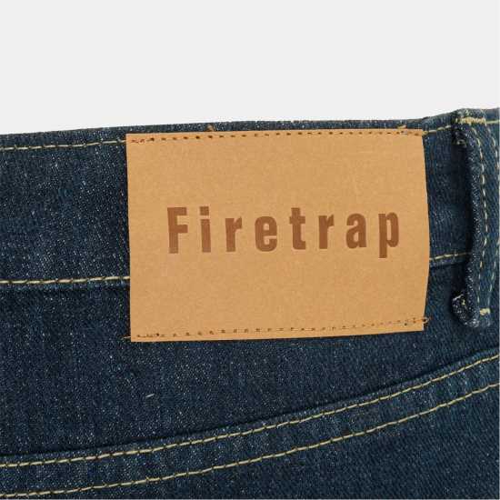 Firetrap Men's Cotton Mid Rise Straight Leg Jeans Navy 