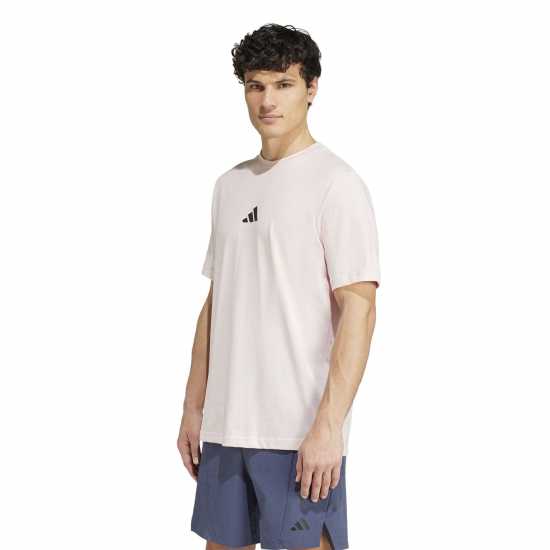 Adidas Мъжка Риза Strength Graphic T-Shirt Mens Пясъчно розово Мъжко облекло за едри хора