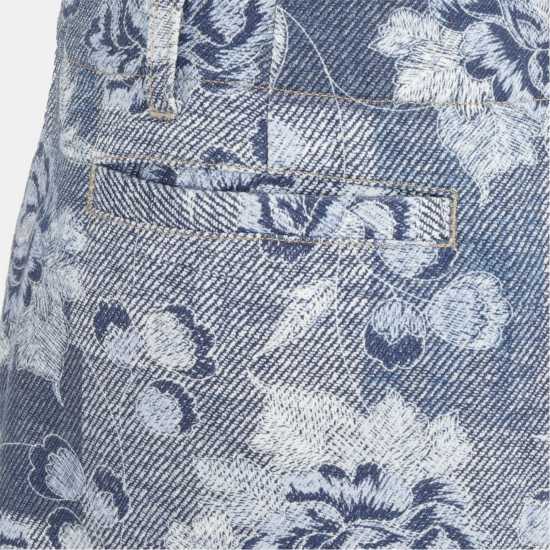 Firetrap Print Jeans Ladies Синьо цветно 