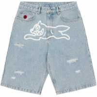 Icecream Ic Run Dog Den Shrt Sn63 Heavy Wash Blue 