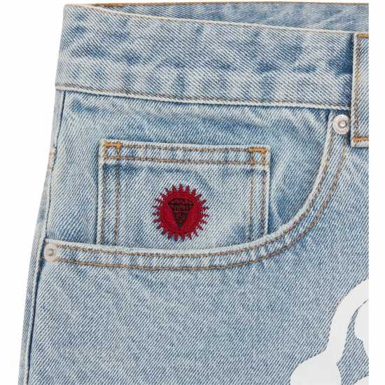 Icecream Ic Run Dog Den Shrt Sn63 Heavy Wash Blue 