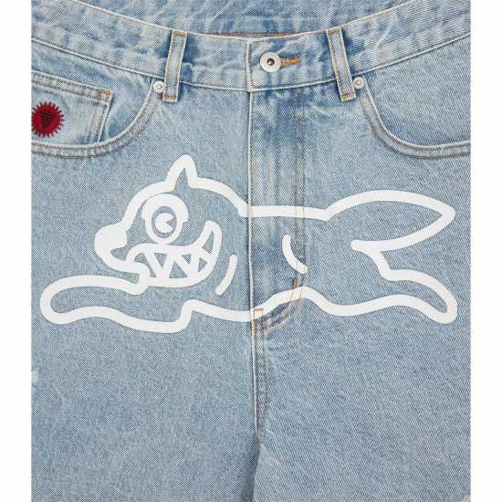 Icecream Ic Run Dog Den Shrt Sn63 Heavy Wash Blue 