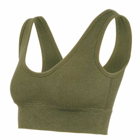 Miso Crop Top Womens Хаки Дамски тениски и фланелки