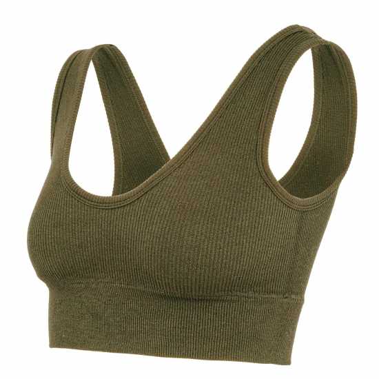 Miso Crop Top Womens Хаки Дамски тениски и фланелки