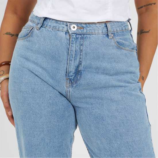 Brave Soul Womens Plus Size Jeans Wuth Turn Up Hem Pale Mid Blue Brave Soul Womens Plus Size Jeans Wuth Turn Up Hem Pale Mid Blue