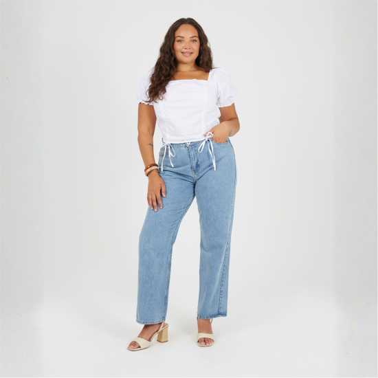 Brave Soul Womens Plus Size Jeans Wuth Turn Up Hem Pale Mid Blue Brave Soul Womens Plus Size Jeans Wuth Turn Up Hem Pale Mid Blue