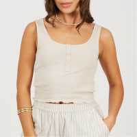 Brave Soul Vest With Poppers Stone Дамски тениски и фланелки