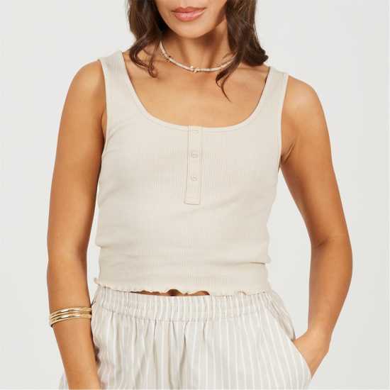 Дамски тениски и фланелки Brave Soul Vest With Poppers Stone Brave Soul Vest With Poppers Stone Дамски тениски и фланелки