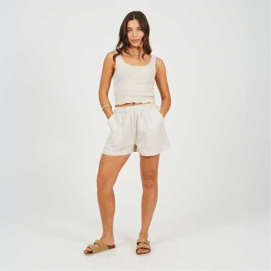 Дамски тениски и фланелки Brave Soul Vest With Poppers Stone Brave Soul Vest With Poppers Stone Дамски тениски и фланелки