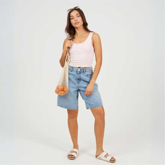 Дамски тениски и фланелки Brave Soul Vest With Poppers Ballerina Pink Brave Soul Vest With Poppers Ballerina Pink Дамски тениски и фланелки