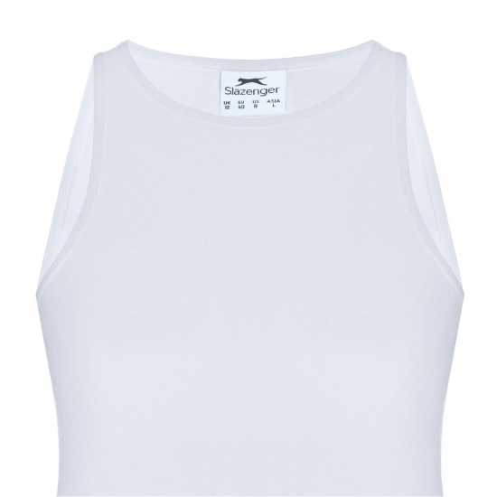 Дамски тениски и фланелки Slazenger Дамски Потник Essentials Vest Ladies Разъездная белая Slazenger Дамски Потник Essentials Vest Ladies Разъездная белая Дамски тениски и фланелки