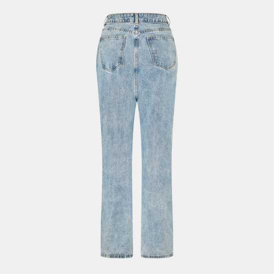 I Saw It First Straight Leg Jeans Синьо I Saw It First Straight Leg Jeans Синьо