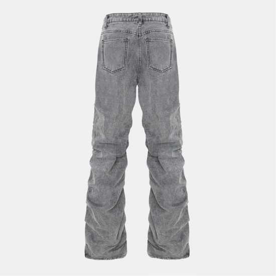 Ruched Straight Jeans Ruched Straight Jeans