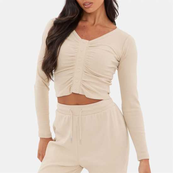 Rib Ruched Top  