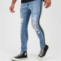 Brave Soul Denim Jean With Side Tape Detail  Мъжки дънки