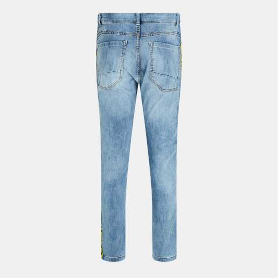 Brave Soul Denim Jean With Side Tape Detail  