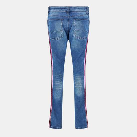 Brave Soul Fit Jeans With Contrast Side Seam Tape Detail Светло синя пера Brave Soul Fit Jeans With Contrast Side Seam Tape Detail Светло синя пера