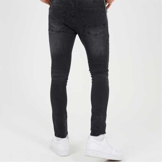 Мъжки дънки Brave Soul Fit Denim Jean With Button Fly Dark Charcoal Brave Soul Fit Denim Jean With Button Fly Dark Charcoal Мъжки дънки