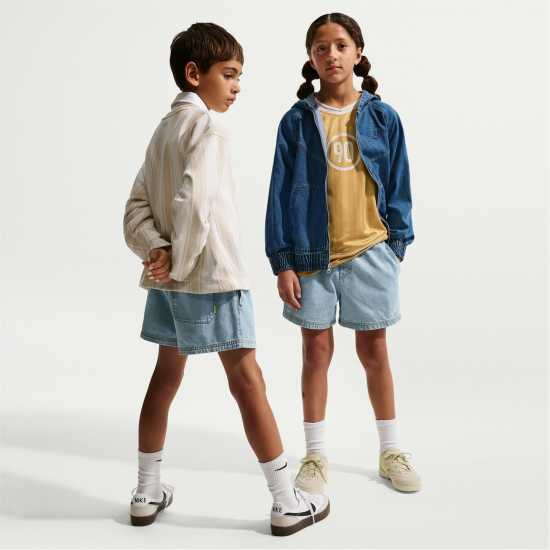 Nike Дънкови Къси Панталони Unisex Kids' Denim Shorts Nike Дънкови Къси Панталони Unisex Kids' Denim Shorts